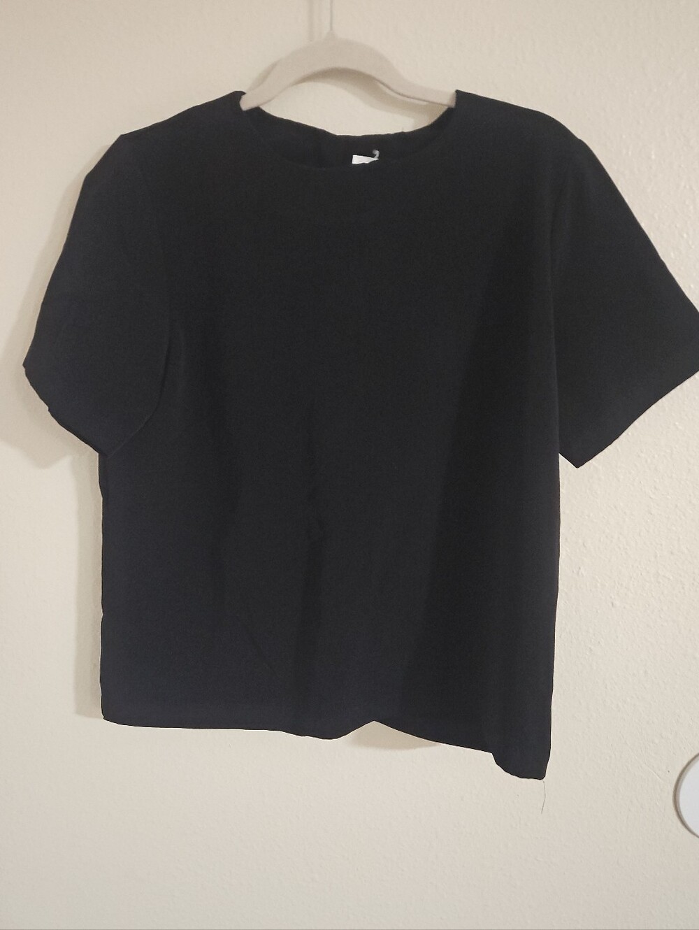 Vintage S.G. Sport Black Short Sleeve Crewneck Top Boxy Minimalist Size PM